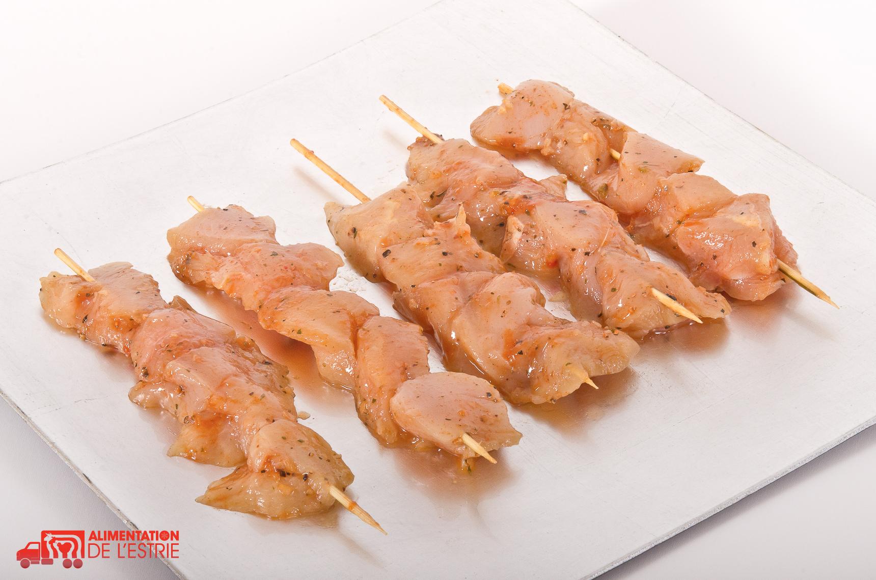 Brochette de poulet souvlaki